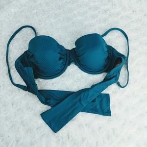 🌴Tommy Bahama bikini top teal size 34C